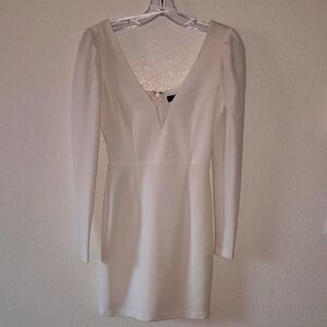 Lulu's Ivory Long Sleeve Dress